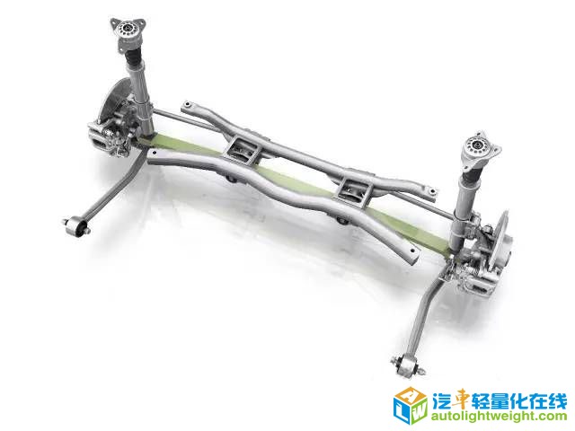 带车轮导向横置板簧的轻量化车桥