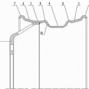 一种高强度轻量化车轮轮辋- CN201320244221.4
