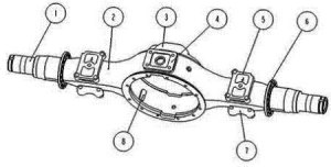 一种轻量化重卡驱动桥桥壳总成- CN201120557340.6