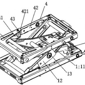 一种轻量化的悬浮座椅“X型”结构- CN201420201848.6