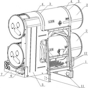 后置双瓶LNG轻量化气瓶总成- CN201520155934.2