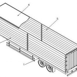 一种铝合金结构轻量化的半挂物流运输车- CN201420595035.X