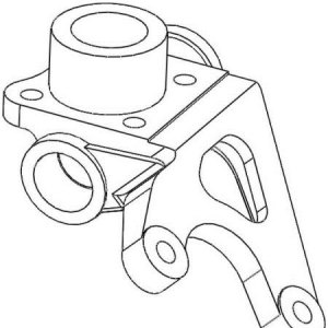 一种汽车轻量化气室支架- CN201520757055.7